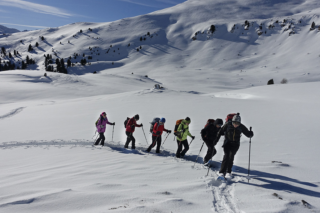Schneeschuhtour Val Muestair, Murters da Champatsch © Valerie Chetelat