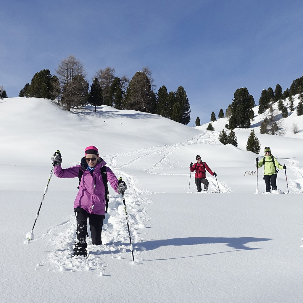 Schneeschuhtour Val Muestair, Murters da Champatsch © Valerie Chetelat
